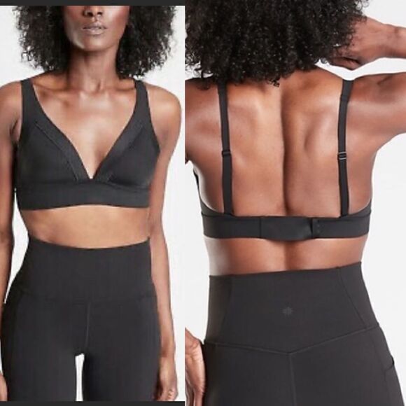 Athleta A-C Essential Black Bra - Picture 1 of 4